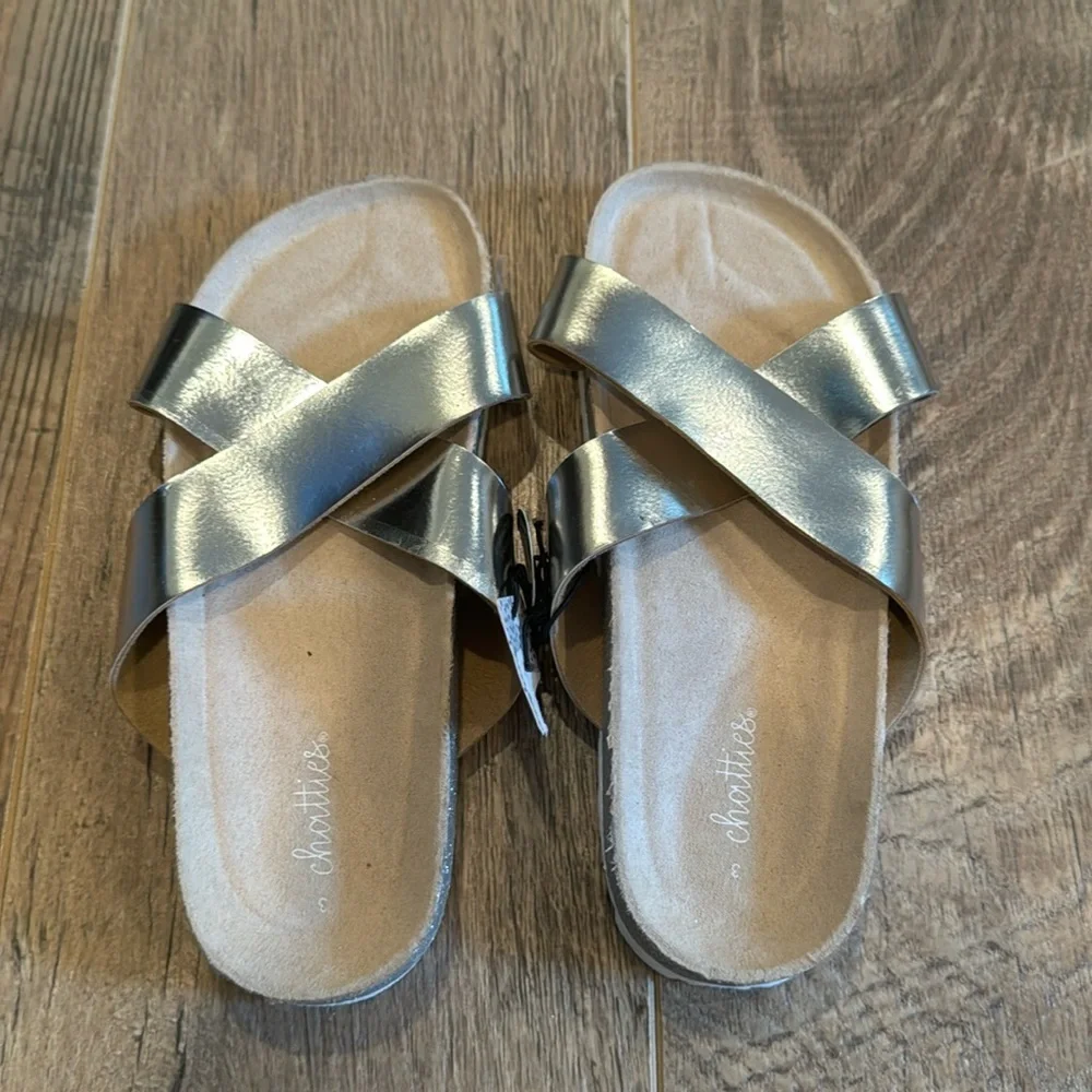 Chatties Girl’s Silver Sandals Size 3